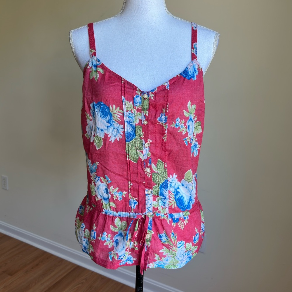 Hollister|| Woman’s Floral Tank Top size Large